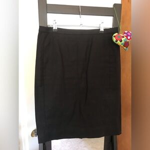 JCrew No. 2 Pencil Skirt in Black (size 6)
